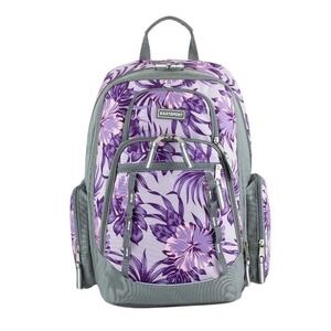 Eastsport Unisex Diamond Expandable Recycled Backpack, Hibiscus Edge NWT